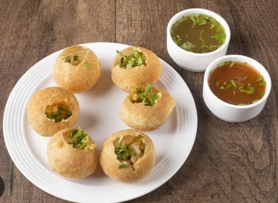 Fresh pani puri served at Namaste Samui